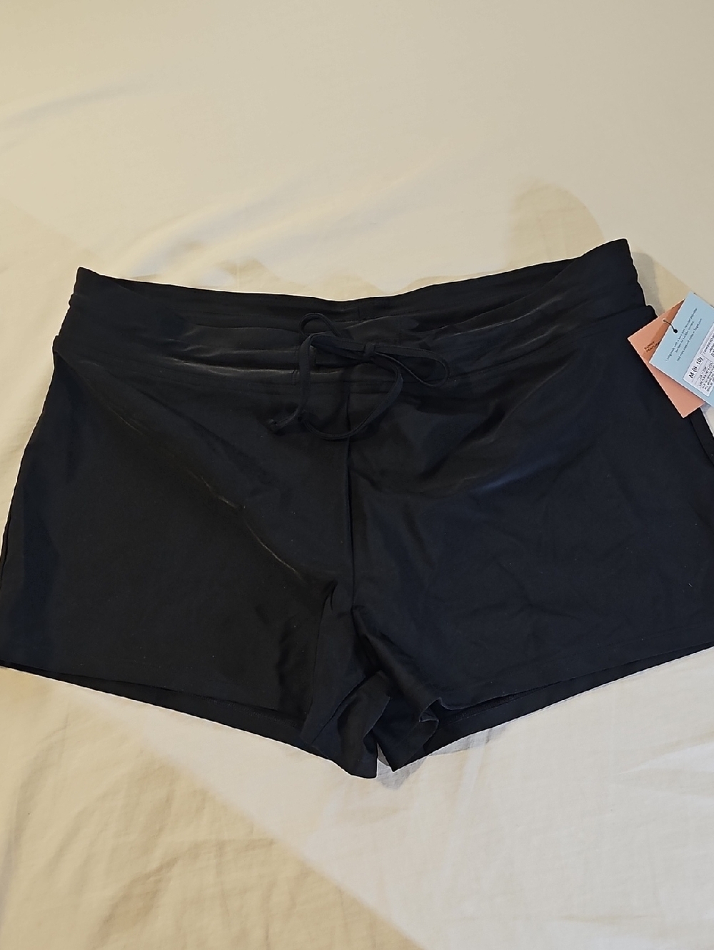 Shade & Shore Black Mid-Rise Swim Bikini Bottom